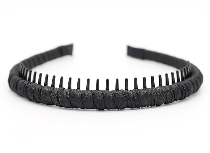 JOBAND Plastic Headbands for Women,Non Slip Hair Bands for women's hair,headband with teeth Suitable Spa,Yoga,Sports and Daily Use (Pack of 4)