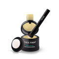 THICK FIBER Root Touch Up Concealer - Hairline Powder for Thinning Hair, Water & Sweat Resistant Hair Loss Cover Up Set with Brush (Light Blonde)
