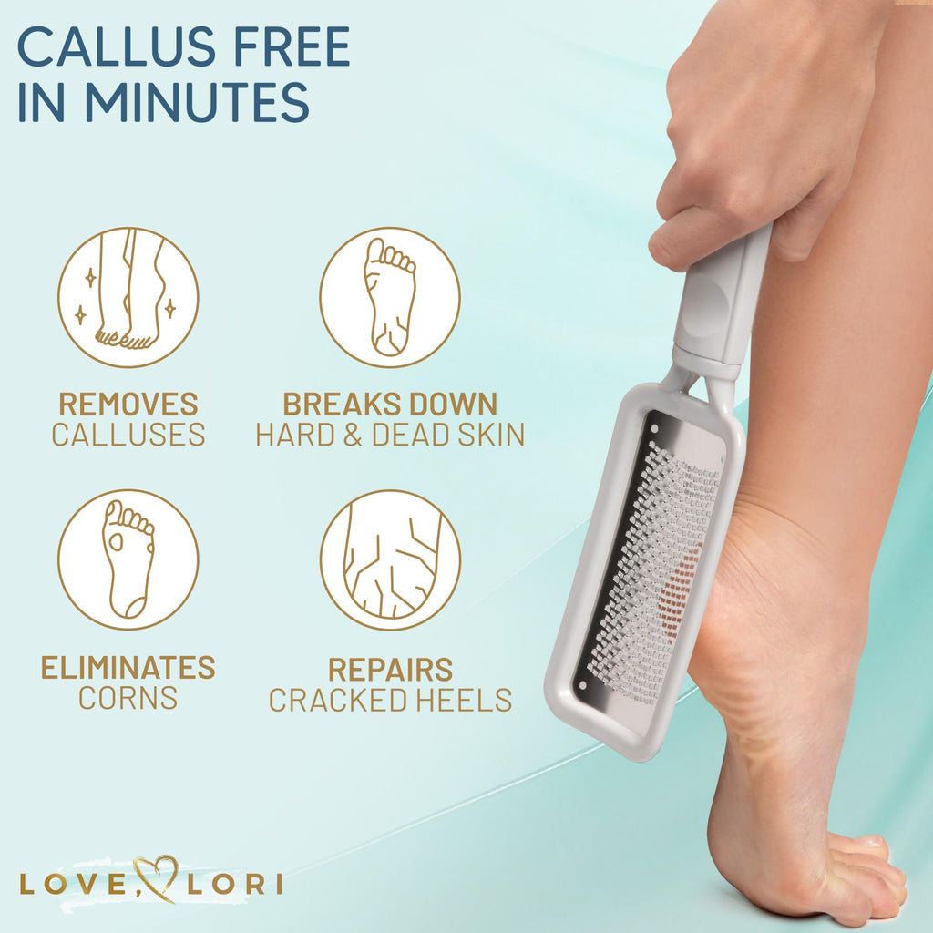 Love Lori Foot Callus Remover Kit - Gel & Foot Scraper for Dead Skin, 6oz