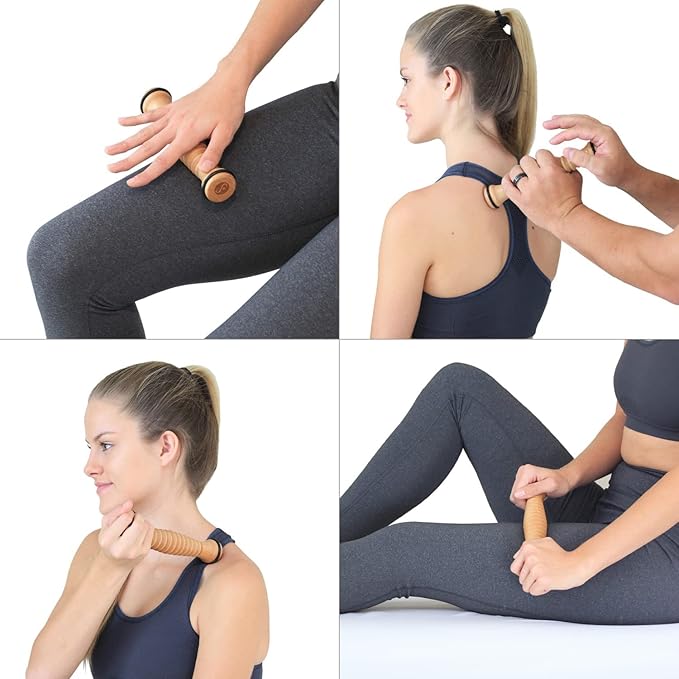 Body Back FSA Eligible Wooden Foot Roller & Foot Star® Massager Ball Bundle - Plantar Fasciitis Relief, Deep Tissue Foot Pain & Arch Massager, Myofascial Release