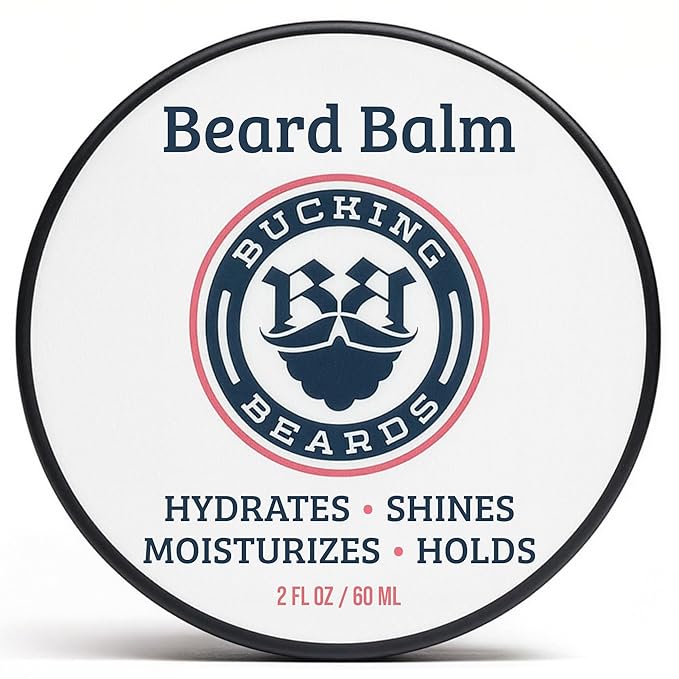 Beard Balm - Beard Softener for Men with Natural Ingredients - Jojoba Oil, Argan Oil & Shea Butter - Vegan, Cruelty-Free, Hypoallergenic Mustache Wax for Men - 2 oz