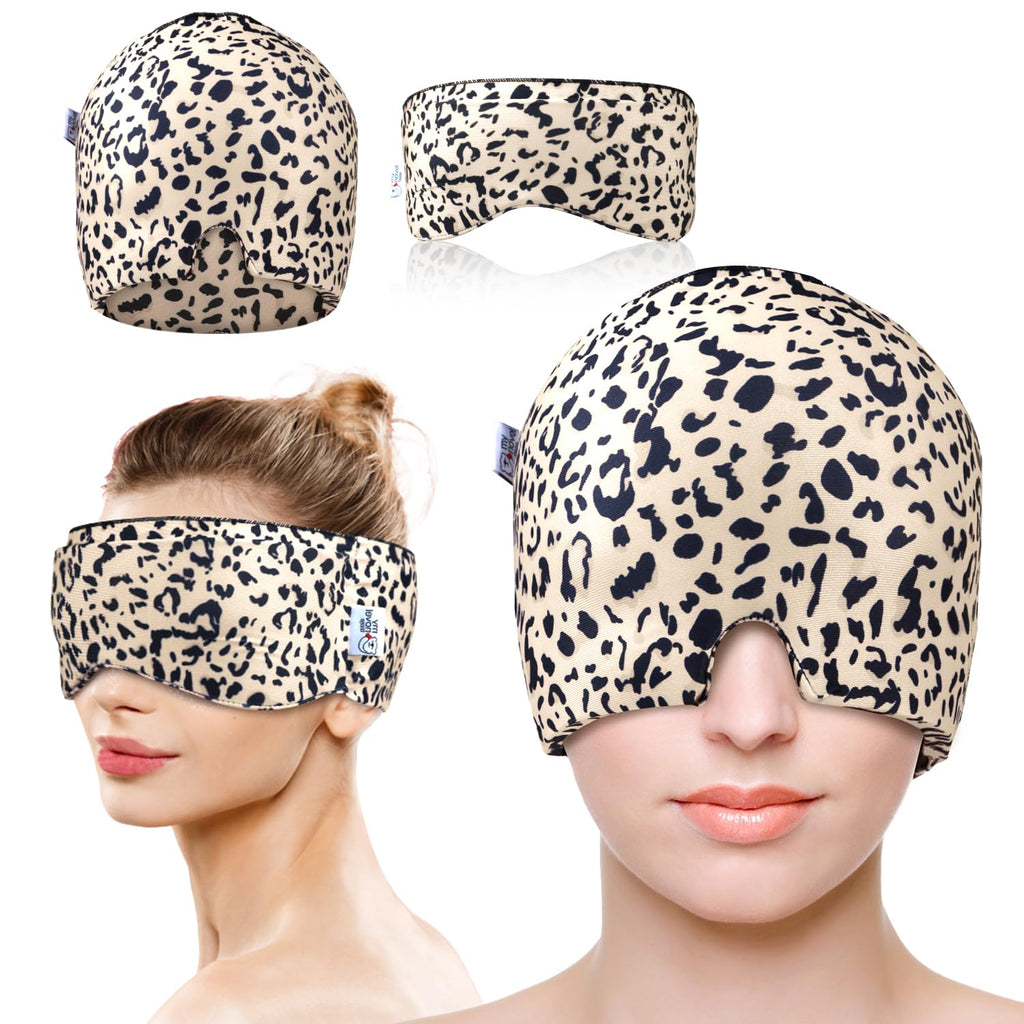 my novel things Migraine Relief Cap, Gel Headache Relief Face Ice Pack 2PK