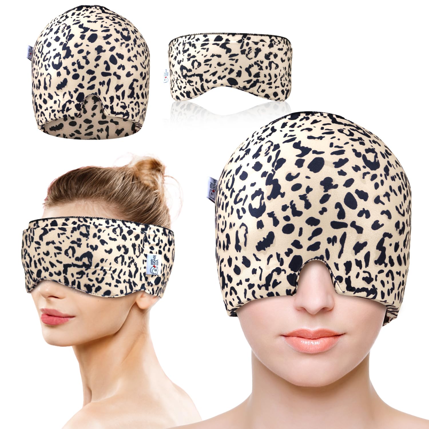 my novel things Migraine Relief Cap, Gel Headache Relief Face Ice Pack 2PK