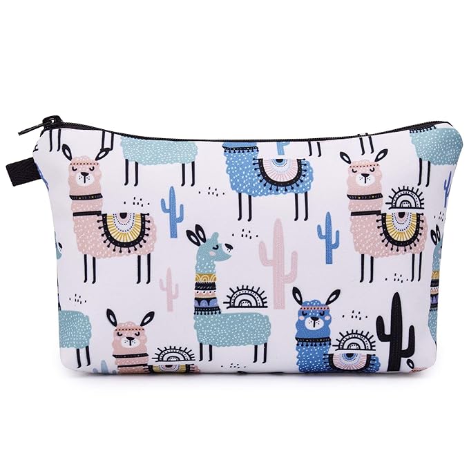 WANDF Small Makeup Bag for Purse, Small Cosmetic Bag for Women