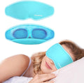 ATreebay 3D Gel Cooling Eye Mask, Weighted Eye mask for Sleeping, 3D Contoured Cup No Pressure Night Blindfold Sleep Mask, Ice Cold Pack Eyes Cold Compress for Puffy Eyes, Dark Circle, Light Blue