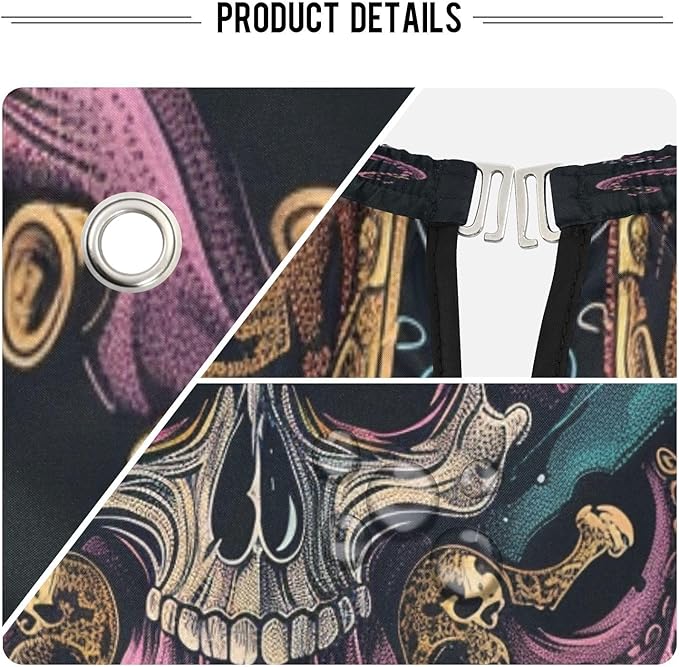JUZIHAI Hair Cutting Cape, Pctopus Skull Pirate Waterproof Salon Barber Apron Cape with Adjustable Neck, Beard Shaving Bib for Men Women Kids, 55x65 Inch