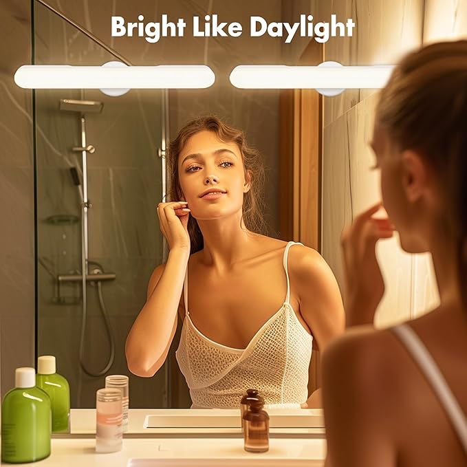 cambk Set of 2 Vanity Makeup Lights for Mirror