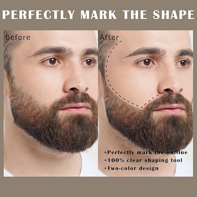 Noerrors 12Pcs Barber Pencil Set Hairline Enhancement Pencils Kit for Lineup Magic Beard Shaping Beard Guide Pen with Sharpener Barber Chalk for Beard Makeup Design for Men Black Tan Brown
