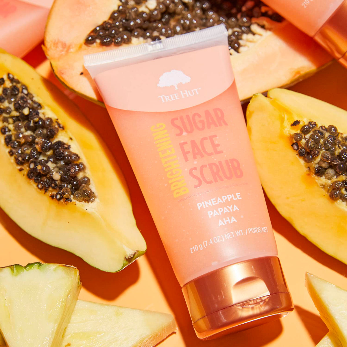 Tree Hut Pineapple & Papaya Brightening Face Scrub, 7.4 Fl Oz