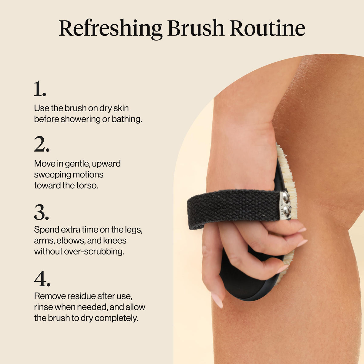 Kitsch Dry Brushing Body Brush for Lymphatic Drainage