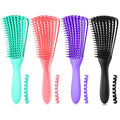 A.DASHER Detangling Hair Brush for Afro America/African Hair Textured 3a to 4c, Knots Detangler Scalp Massage Comb for Women (3 pcs, Purple)