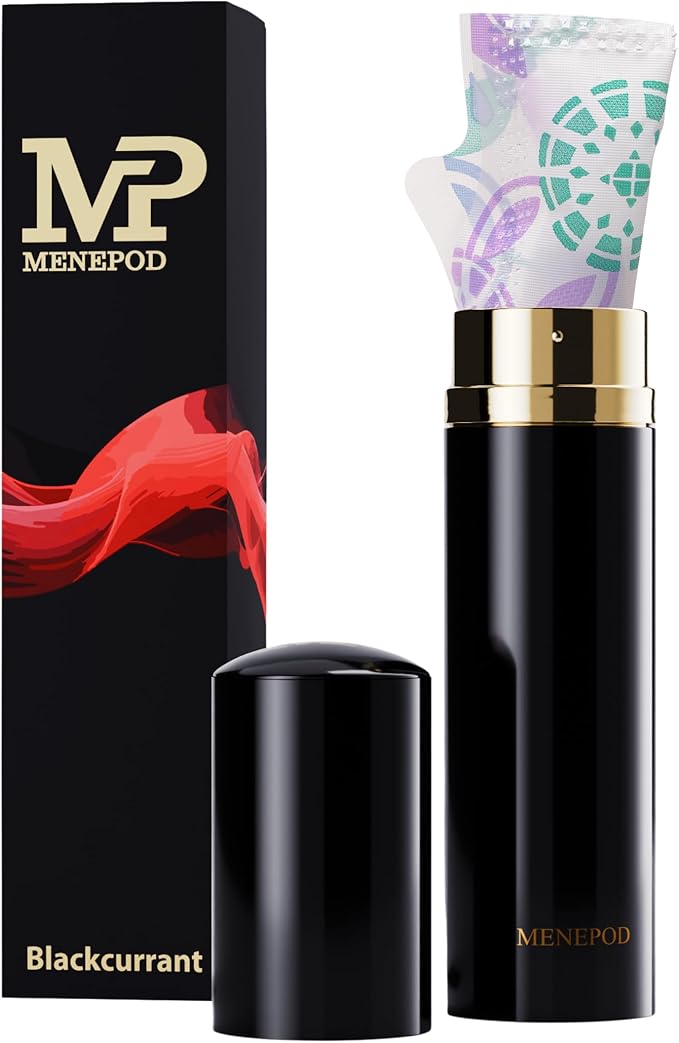 Menepod Luxury Tampon Holder For Purse,Cigarette Case,Pad and Bag Storage,Feminine Care,Discreet Travel Essentials Organizer Accessory Ideal for Women, Ladies, and Girls (Midnight Shine)