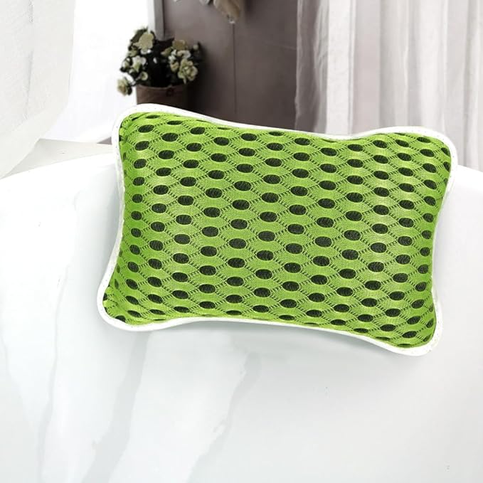 CONBELLA Luxury Bath Pillow, Slip-Resistant Neck & Back Support