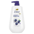 Dove 24hr Lotion Body Wash Unwind Blueberry & Moon Milk, 30.6 oz | Moisturizing body wash with MicroMoisture and a calming scent
