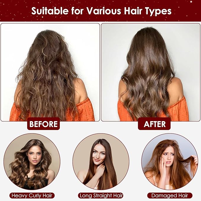 TEPENAR Hair Dryer Bonnet Attachment: Upgraded Extra Large Hooded Dryer Adjustable Hair Dryer Caps - Easy to Use for Natural Curly Textured Hair Care Styling Fast Drying - Rose Gold
