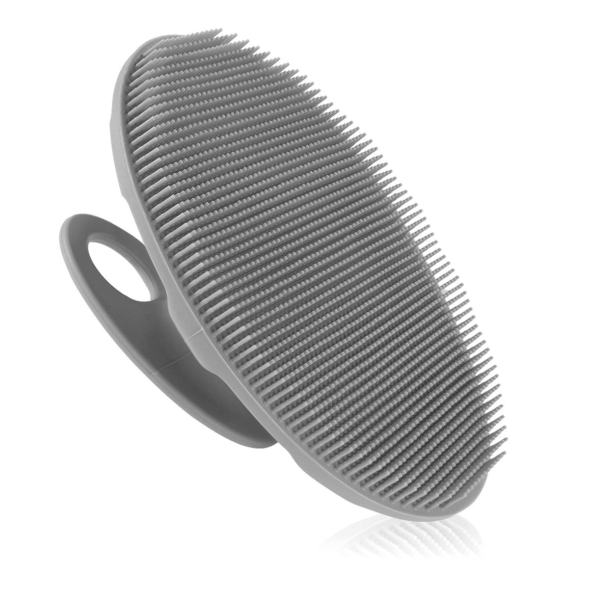 INNERNEED Silicone Body Cleansing Brush Exfoliating Scrubber, Dark Green