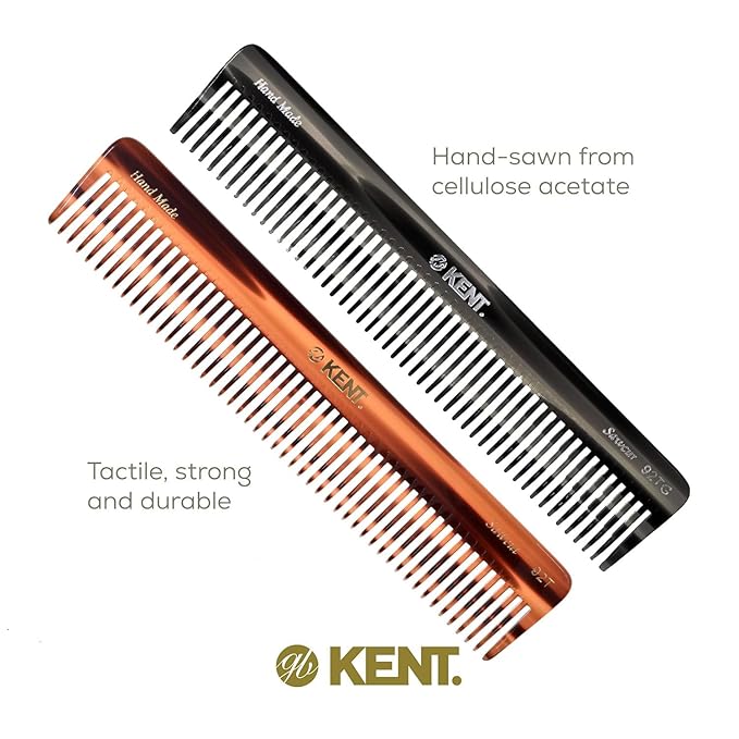 Kent 92T-92 G Wide Tooth Women’s Detangler Comb for Curly, Wavy, and Thick Hair – Ideal for Use on Wet Hair – Gentle, Shower Comb for – Anti-Static, Smooth - Styling Tool by Kent