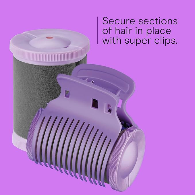 Conair Ceramic Hot Rollers, 1 3/4 Inch & 1 1/2 Inch Rollers, Lavender, 12