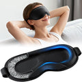 Weighted Eye Mask for Sleeping - Sleep Mask for Women & Men, 3D Contoured Blackout Sleeping Mask for Lash Extensions, Zero Pressure Soft Eye Cover with Adjustable Strap for Travel