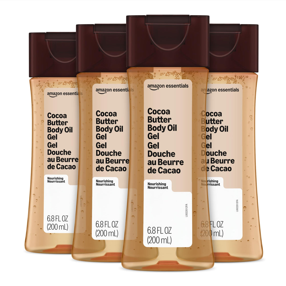 Body Oil Gel with Cocoa Butter, 6.8 Fl Oz (Pack of 4) (Previously )