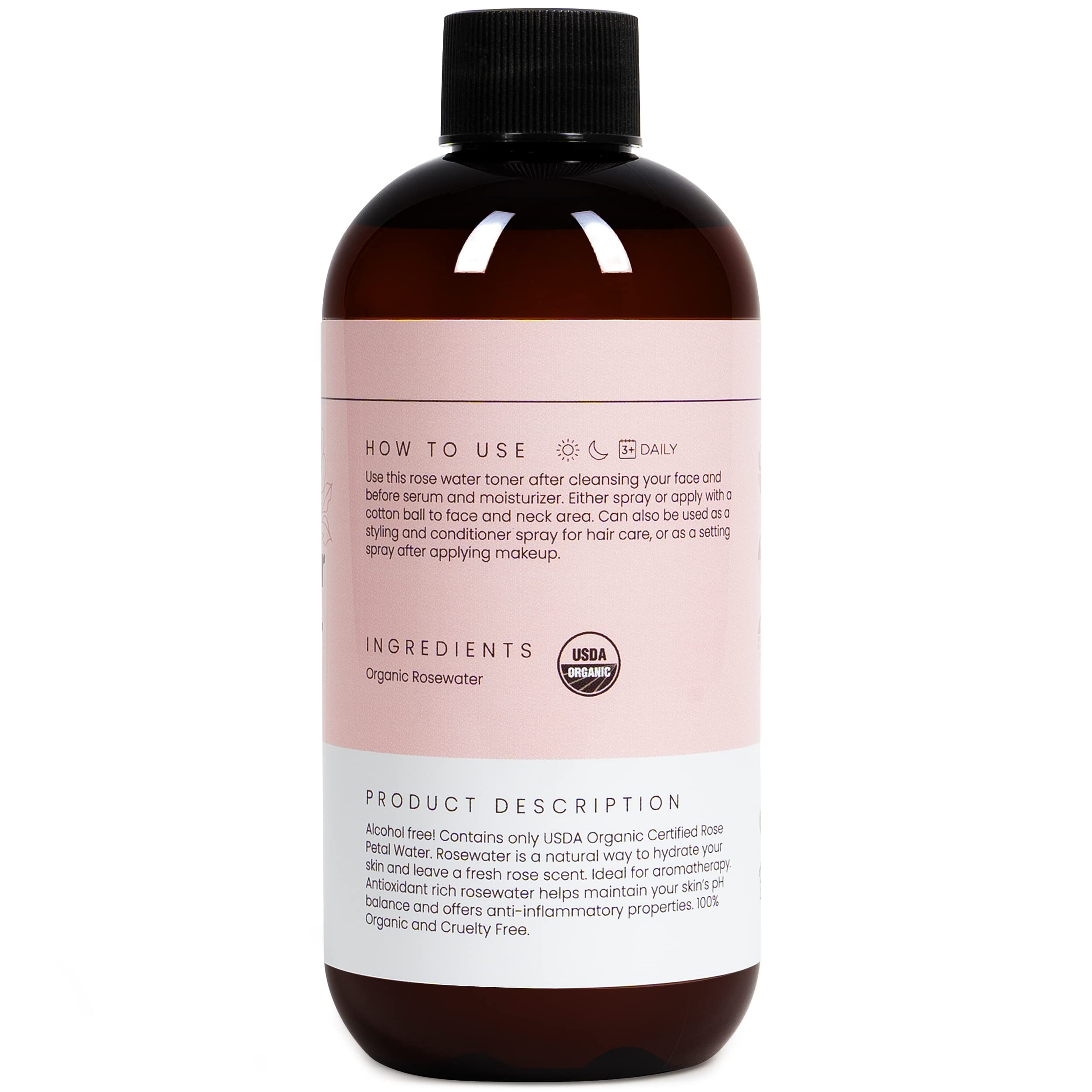Simplified Skin Rose Water Spray for Face & Hair, Rosewater Mist Toner