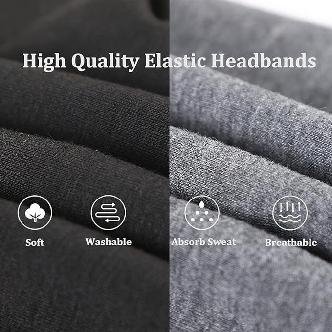 Kachanaa 4 Pack Wide Headbands for Women Elastic Boho Bandeau Headbands African Sport Yoga Workout Turban Head Bands Hair Accessories(Exquisite)