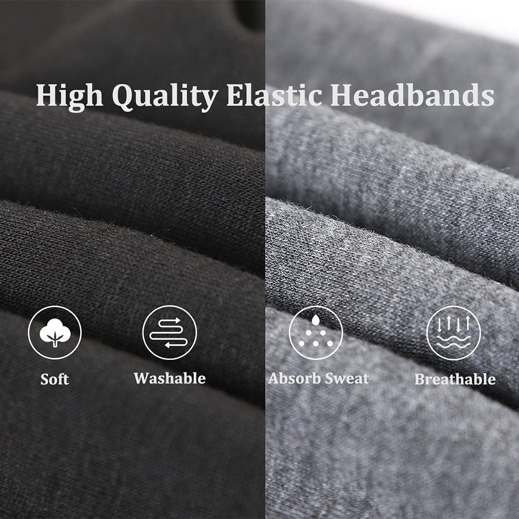 Kachanaa 6 Pcs Headbands for Women No-Slip Stretchy Boho Hair Bands Soft Cross Elastic Yoga Workout Running Thick Headbands for Women's Hair Accessories