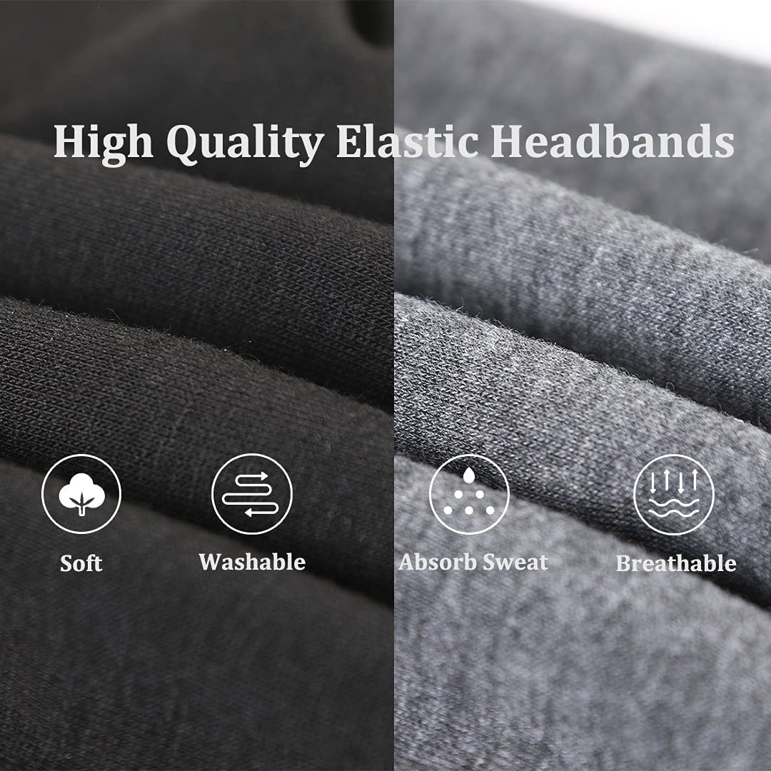 Kachanaa 6 Pcs Headbands for Women No-Slip Stretchy Boho Hair Bands Soft Cross Elastic Yoga Workout Running Thick Headbands for Women's Hair Accessories