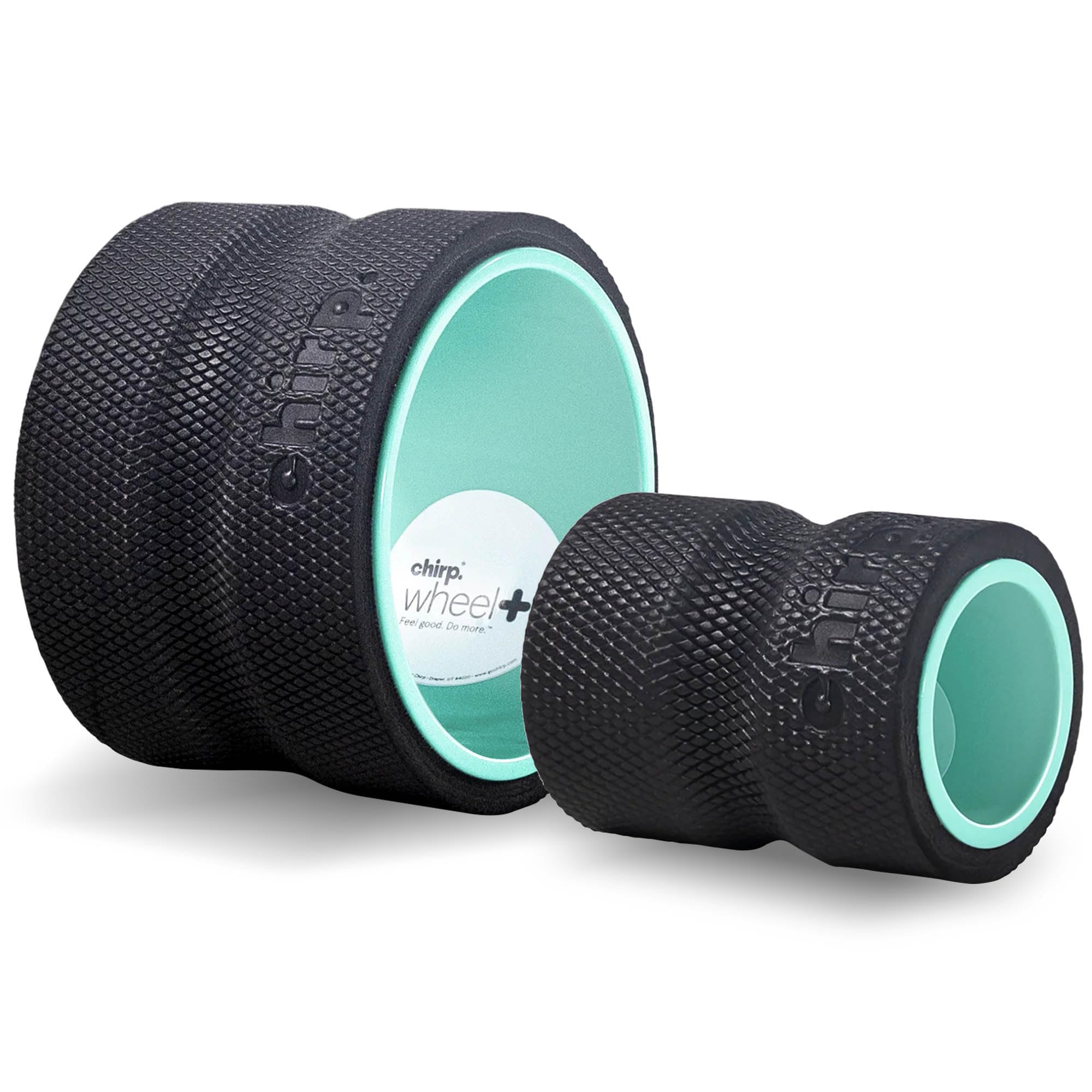 Chirp Wheel+ Foam Roller 2-Pack, Back & Neck Pain Relief, Mint
