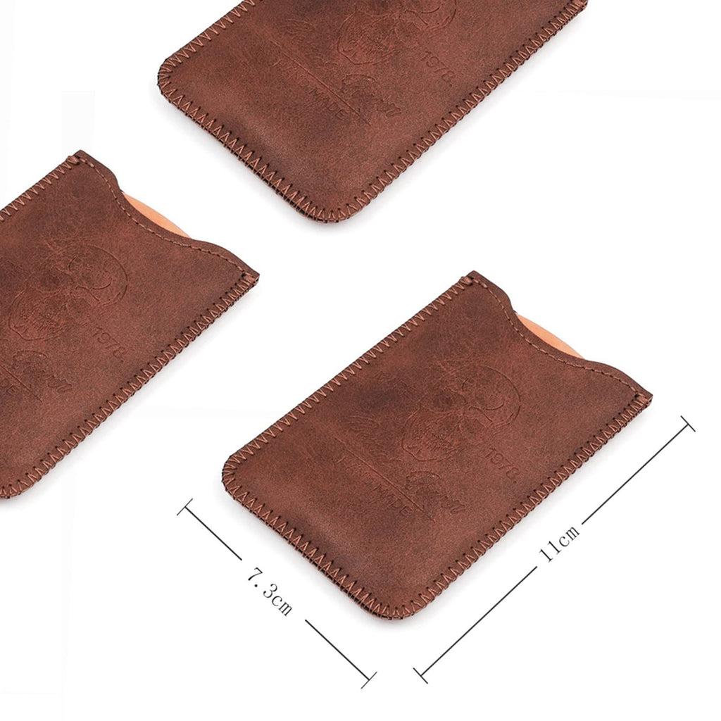 Menesia 3-Piece Beard Combs for Men with Travel Case