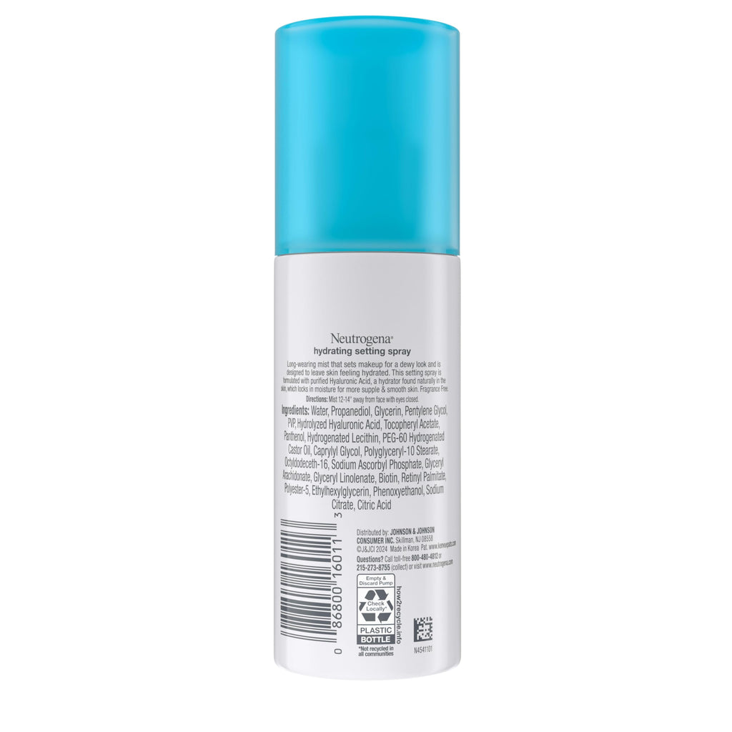 Neutrogena Hydro Boost Hydrating Makeup Setting Spray, 3.4 fl oz