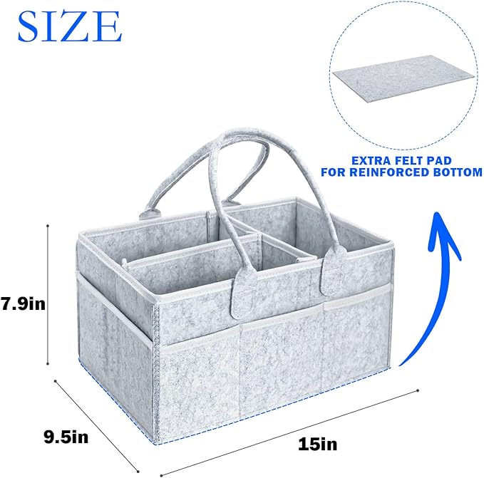 Klawdsky Pet Grooming Tote Bag, Dog Storage Organizer for Grooming Supplies Multiple Pockets, Lightweight and Durable Design (Bag Only)