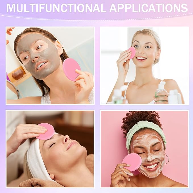 Mifoci 960 Pieces Pink Compressed Facial Sponges for Estheticians, Makeup Removal Sponge Pads for Women Spa Exfoliating Face