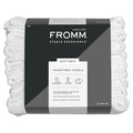 Fromm Softees Microfiber Hair Towels, Absorbent Salon Hair Towels for Hairstylists, Barbers, Spa & Gym, Fast-Drying, Ultra-Soft, Lint-Free, Multi-Purpose Towels, 16" x 29"- 10-Pack - White