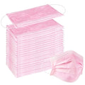 Wecolor 100 Pcs Pink Masks, Disposable Face Mask, 3 Ply Protection Masks