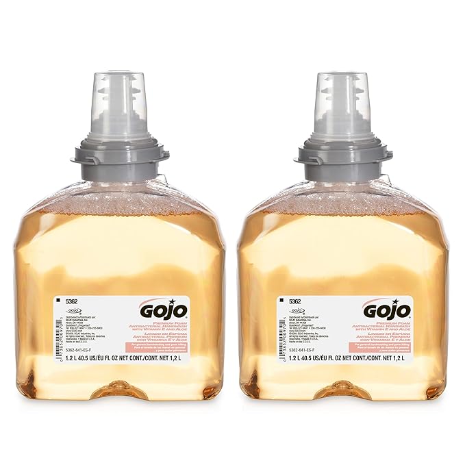 GOJO TFX Antibacterial Foam Soap Refill, Fruit Scent, 2c tx 1200 mL-5362-02