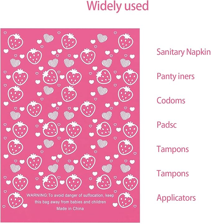 300Pcs Sanitary Napkin Disposal Bags, Feminine Hygiene Disposal Bags, Disposal for Tampons, Liners, and Pads