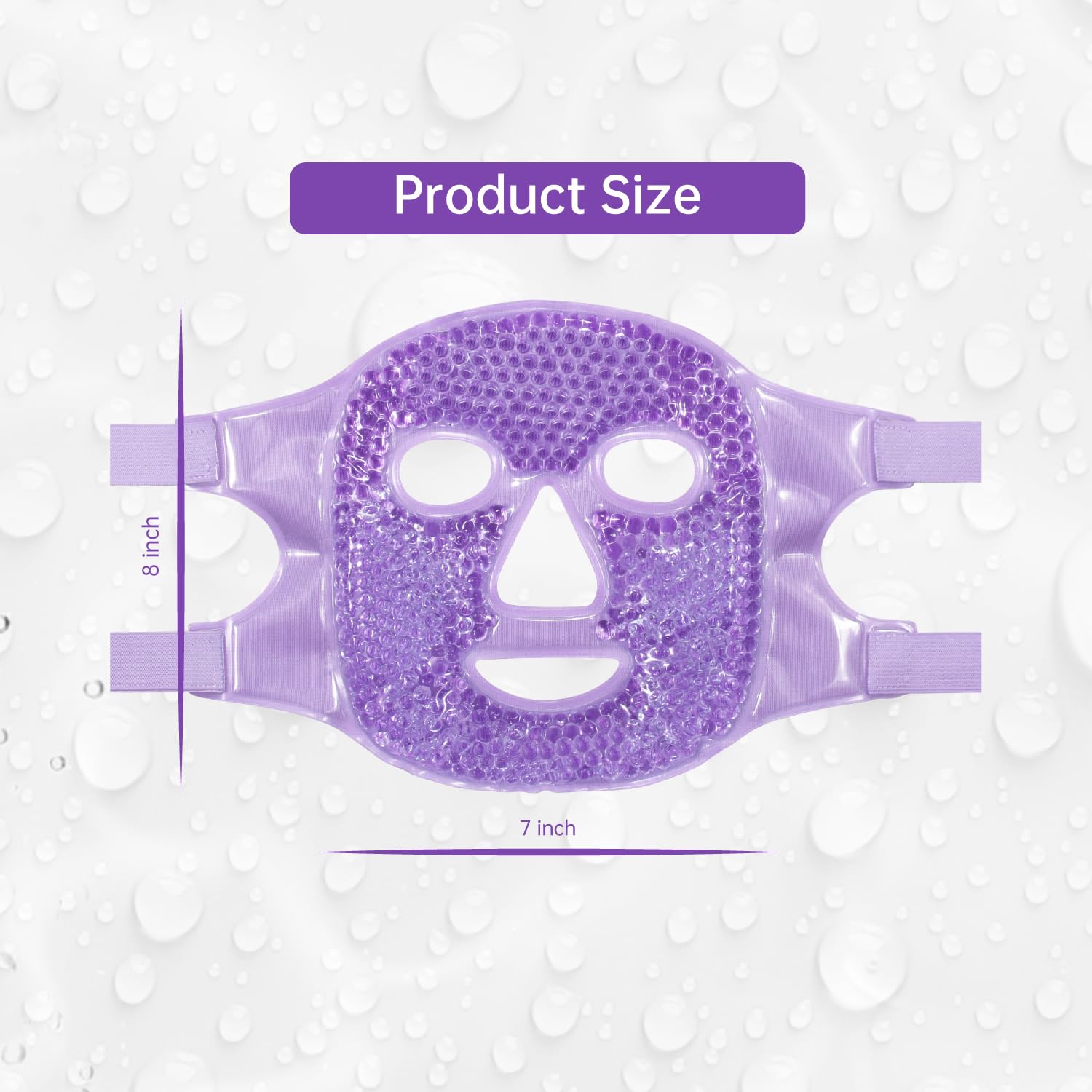 ZNÖCUETÖD Face Ice Mask Facial Ice Packs Gel Hot Cold Compress for Women