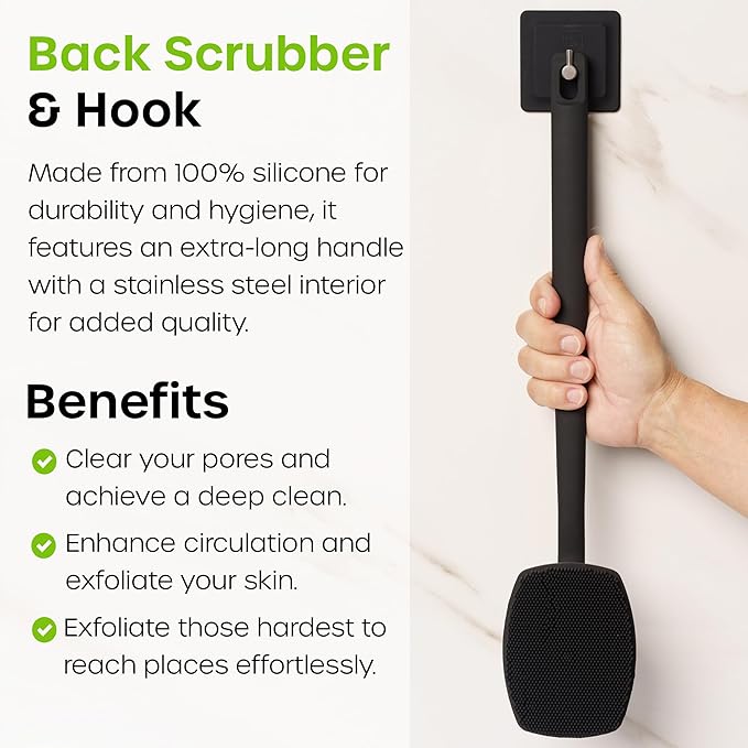 The Man Silicone Face, Body, and Back Scrubber Brush (Variety Set)