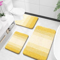 OLANLY Microfiber Bathroom Rugs Sets 3 Piece, 36"x24"+24"x16"+24"x20"