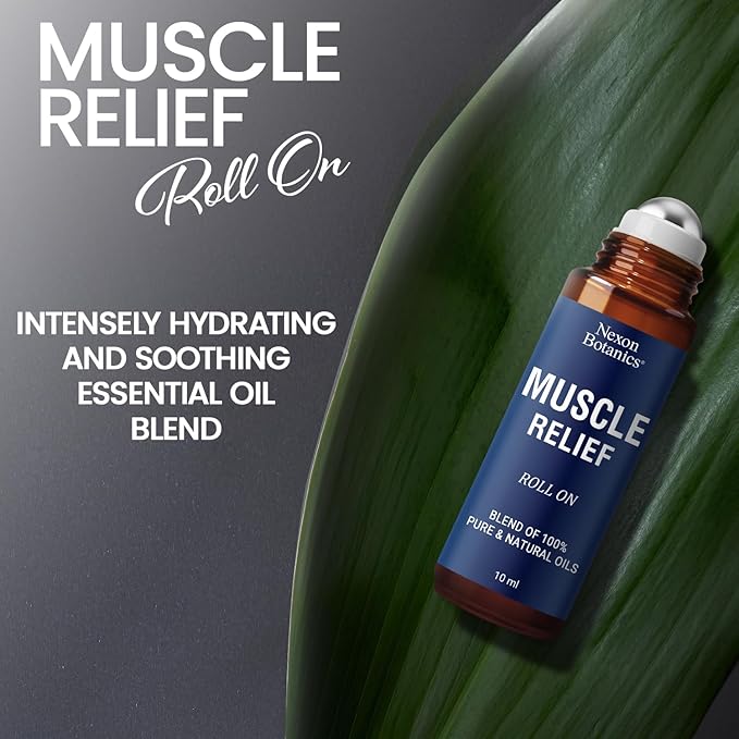Muscle Relief Essential Oil Roll-On 10 ml - Muscle Oil for Deep Relaxation