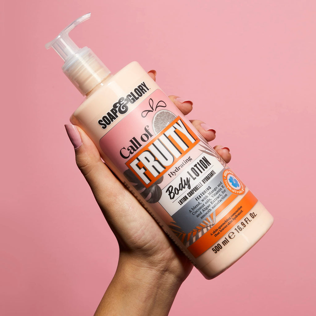 Soap & Glory Call of Fruity Vegan Body Lotion & Cream Moisturizer, 500 ml