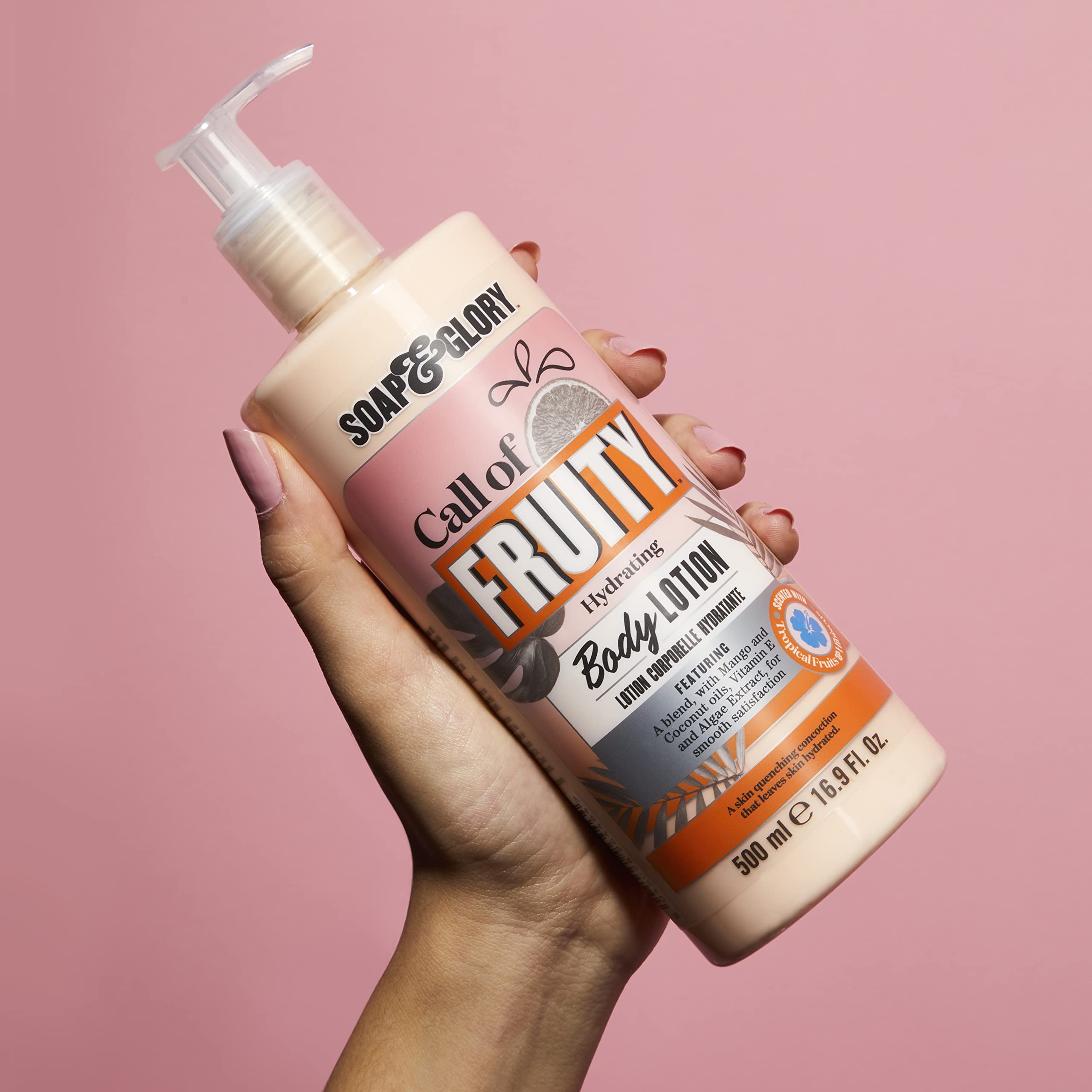 Soap & Glory Call of Fruity Vegan Body Lotion & Cream Moisturizer, 500 ml