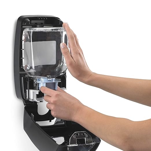 GOJO FMX-12 Push-Style Foam Soap Dispenser, Black, for 1250 mL FMX-12 Foam Soap Refills (Pack of 1) - 5155-06