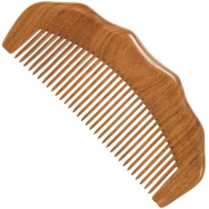 Moreinday Wooden Comb for Hair & Beard, for Scalp Massage & Distribute Oils