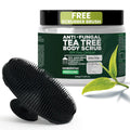 Antifungal Body Wash with Tea Tree Oil for Ringworm & Jock Itch w/Scrubber