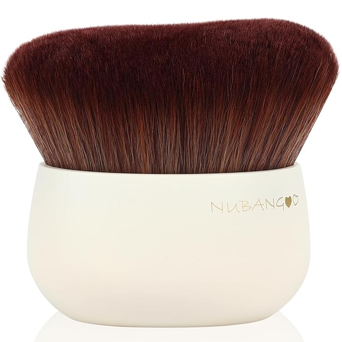 NUBANGOO Extra Large Body Makeup Brush,Tanning Brush, Self Tanner, Foundation Bronzer Brush Cream Powder liquid Foundation, Body Lotion, Self-tan Mousse, Face Neck Leg Full Body Blending Brush(White)