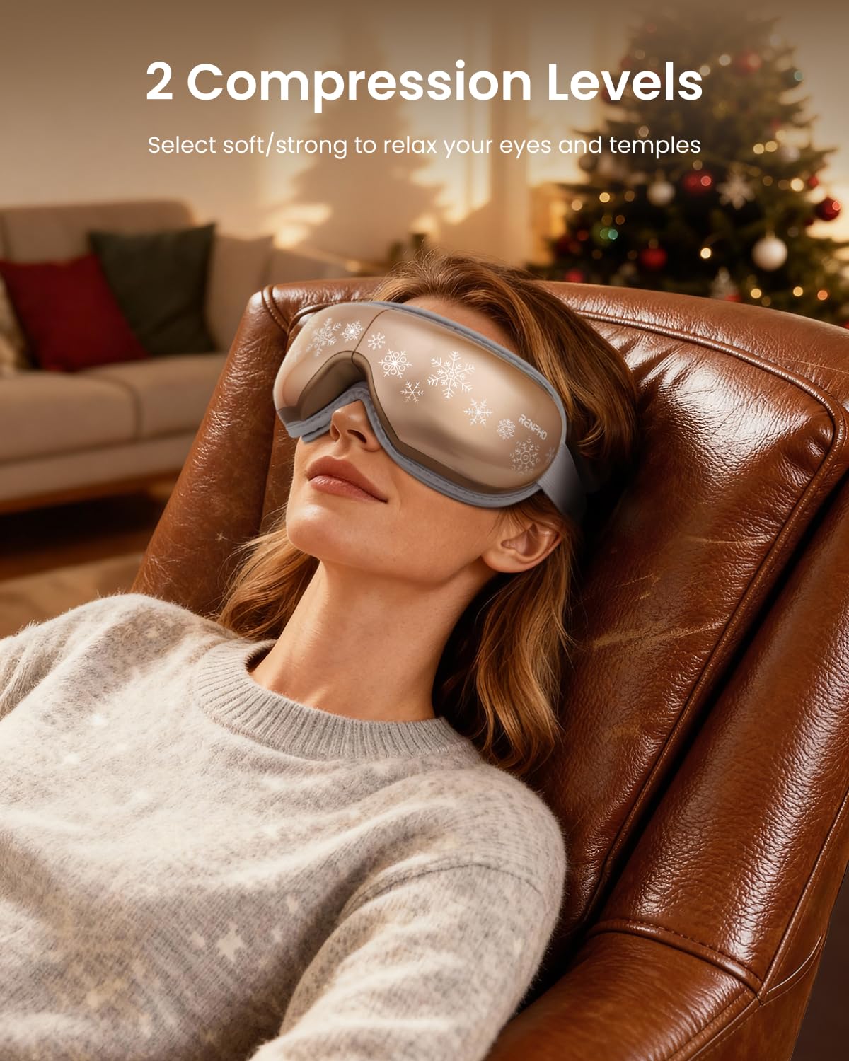 RENPHO Eyeris 1 Eye Massager with Heat, Perfect Birthday Gifts for Men Women, Smart Eye Mask for Dry Eyes Relax and Eye Strain