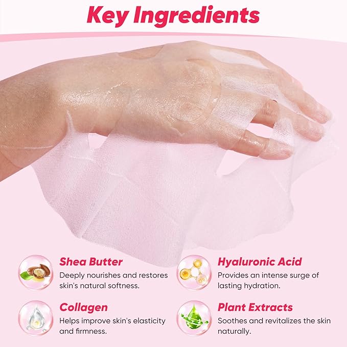 12 Pack Face Masks for Women, Hydrating & Moisturizing Facial Mask for Skincare, Bulk Sheet Mask Spa Party Supplies for Teen Girls, Birthday Gifts for Women, Sleepover Party, Skin Care Gifts for Mom