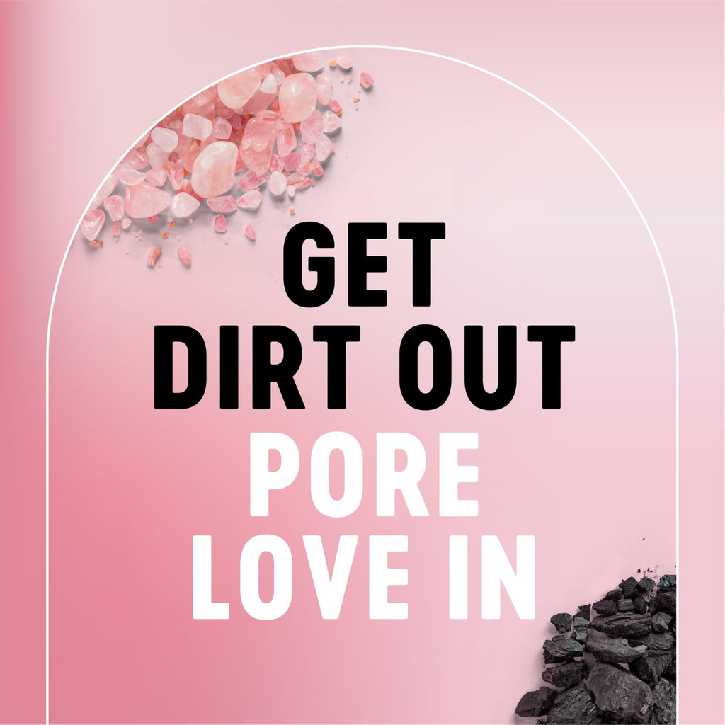 Biore Rose Quartz + Charcoal Daily Purifying Cleanser, Oil Free, 6.77 Oz